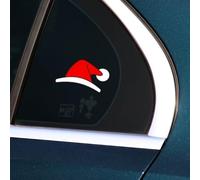 Autocollant imperméable pour véhicule avec chapeau de Père Noël avec colle forte, convient pour voiture et moto