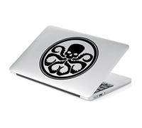 Autocollant inspiré de l'Hydra Marvel Agents of Shield pour fenêtre de voiture, ordinateur portable et plus encore. # 485 (15,2 x 15,2 cm, noir)