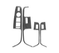 Autocollant intérieur Compatible Avec Alfa Pour Romeo Pour Stelvio 2016-2022 Panneau Interrupteur Lève-vitres Couverture Décorative Autocollant Garnitures Intérieures Voiture(Left-Hand Drive)