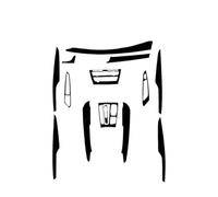 Autocollant intérieur en fibre de carbone, ensemble d'autocollants de garniture intérieure de voiture 5D brillant compatible for BMW X5 F15 2014 2015 2016 2017 2018 accessoires de voiture