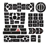 Autocollant intérieur Pour A8 D3 A8L 4E Autocollants Intérieurs Panneau De Commande Central Garniture Mise À Niveau Boutons Décalques Réparation Moulure Interrupteur Fenêtre