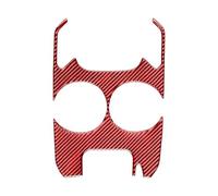 Autocollant Intérieur Pour Console Centrale Avec Porte-gobelet Et Rangement Intégré Pour Ford Pour Mondeo 2013-2016 Garniture Panneau Changement Vitesse(Red)