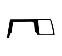 Autocollant Intérieur Pour Le Couvercle Du Panneau De Commande Central De La Voiture Pour Toyota Pour Land Cruiser Pour Prado FJ150 2010-2017 DYDGUTUFB(Black)