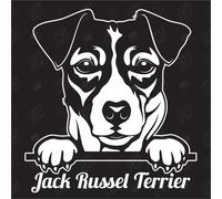 Autocollant Jack Russel Terrier Version 1 - Autocollant pour voiture, chien, races de chiens, autocollant, mongrel, mélange, animaux, animal de compagnie (également possible selon votre souhait)
