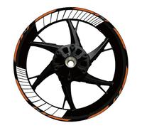 Autocollant Jante Moto Autocollants pour Jantes De Moto pour Kawasaki pour Z750 pour Z800 pour Z 750 800 17″ - Bandes Réfléchissantes Réfléchissant Stickers(Couleur 25)
