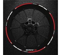 Autocollant Jante Moto Autocollants pour Jantes De Moto pour Suzuki GSX-S1000 GSX1000S GSXS1000 Gsxs 1000 S1000 - Décoration Réfléchissante pour La Nuit Réfléchissant Stickers(Couleur 25)