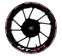 Autocollant Jante Moto Autocollants pour Jantes De Moto pour Yamaha MT-07 MT07 MT 07 17 Pouces - Bandes Adhésives Réfléchissantes Réfléchissant Stickers(Couleur 6)