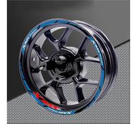 Autocollant Jante Moto Autocollants pour Jantes De Moto pour Yamaha XMAX300 XMAX125 XMAX250 Xmax 125 250 300 Réfléchissants pour Et Moyeux Réfléchissant Stickers(Couleur 4)