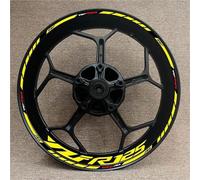 Autocollant Jante Moto Autocollants pour Jantes De Moto pour Yamaha YZFR125 YZF R125 R 125 YZF-R125 : Kit D'autocollants Réfléchissants pour Réfléchissant Stickers(Couleur 25)