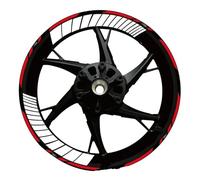 Autocollant Jante Moto Bandes Adhésives Réfléchissantes Étanches pour Jantes De Moto pour CFMOTO MT 150, 250, 300, 400, 650 Et 700 Réfléchissant Stickers(Couleur 25)