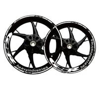 Autocollant Jante Moto Kit D'autocollants Réfléchissants pour Jantes De Moto pour Suzuki GSR400 GSR600 GSR750 GSR 400 600 750 (moyeux Et Jantes) Réfléchissant Stickers(Couleur 25)