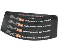 Autocollant Jante STAGE6 de 12/13 Pouces de Jante Noir