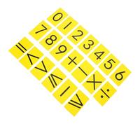 Autocollant Jaune en Caoutchouc D’opération Mathématique pour