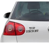 Autocollant JDM Découpé Top Secret Spy James Bond 007 Autocollant vinyle Noir 165 mm x 76 mm