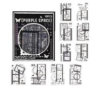 Autocollant Journal Décalcomanie - Autocollant bouteille portable pour scrapbooking | Art Journaling Vintage Décalcomanie | Journal Ledger Book Autocollants pour murs, guitares, valises