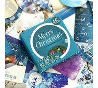 Autocollant Joyeux Noël Pour Album, Étiquette Autocollante Scrapbooking, Pour Journal Intime, Papeterie Fournitures Scolaires, Pour Bricolage, 46 Pièces