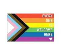Autocollant L7Z0 Everyone Is Welcome Here LGBT Equality Equal Decoration Bannière