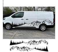 Autocollant latéral de carrosserie, pour Toyota ProAce Verso, Style Urbain, Montagne, forêt, Camping-Car, décoration Graphique, Accessoires Automobiles