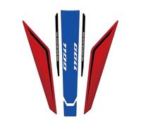 Autocollant Latéral De Protection De Réservoir De Moto pour H&Onda CRF 1100 L Africa Twin 1100 2024-2025, Autocollant en Résine ProtéGe-RéServoirs(Bleu 2)