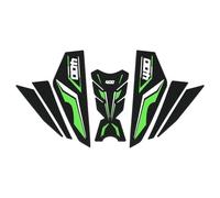 Autocollant Latéral De Protection De Réservoir D'huile pour Moto pour pour Z400 2021-2023, Protection en Caoutchouc Antidérapante AntidéRapants RéServoir(Vert,X-1)