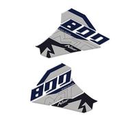Autocollant Latéral pour Réservoir De Carburant De Moto, pour CFMOTO 800MT MT800 MT 800 2022-2024, Tampons De Traction Autocollant De RéServoir(Bleu,X-5)
