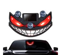 Autocollant LED pour pare-brise de voiture dynamique USB alimenté par | Yeux de pare-brise LED sans fil pour camping-car, SUV, véhicules de maison, avant et arrière, vacances, fête d'anniversaire