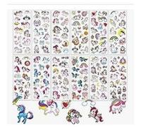 Autocollant Licorne Enfant,12 Feuilles lot Gommettes 3D pour Enfants 2 à 4 Ans,Autocollants Gommettes Stickers pour Garçon fille Bricolage Scrapbooking Récompense Cadeaux Cadeau Anniversaire Enfant