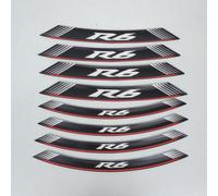 Autocollant Liseret Jante Logo R6 Puig Pour Moto Yamaha 600 Yzf-R6 5530p 14" 21
