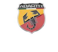 Autocollant Logo Voiture pour Abarth 595C 2016-2024, 3D Emblème Badge Sticker pour Voiture Logo Decal Décoration Styling Accessoires,A