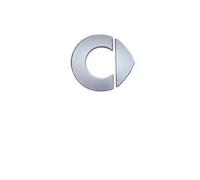 Autocollant Logo Voiture pour Smart #1 Smart 1 SUV 2023 2024, 3D Emblème Badge Sticker pour Voiture Logo Decal Décoration Styling Accessoires,D