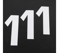 Autocollant lot stickers numéro course chiffre un 1 blanc 160x70mm pour moto cross