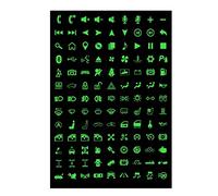 Autocollant Lumineux De Voiture, Autocollants Pour Boutons Multifonctions Voiture Lumière Commutateur Relais Décoration Autocollants De Panneau De Circuit D'étiquette D'interrupteur À Bascule