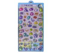 Autocollant lumineux en relief pour chambre d'enfant - Décoration pour ordinateur portable, journal, bouteille d'eau, scrapbooking - Pour journaux