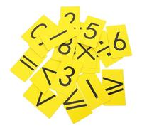 Autocollant Magnétique D’opération Mathématique, 1 Set, Caoutchouc Jaune