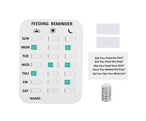 Autocollant magnétique de Rappel de l'alimentation des Animaux de Compagnie pour prévenir la suralimentation ou l'obésité chez Votre Animal de Compagnie