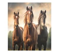 Autocollant magnétique étanche pour lave-vaisselle - Motif cheval qui court - 58,4 x 66 cm