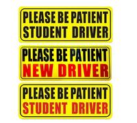 Autocollant magnétique pour étudiant conducteur - Panneau d'avertissement réfléchissant de sécurité automobile | Étiquette de pare-chocs amovible, nouveau panneau d'affichage ďe sensibilisation du con