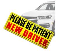 Autocollant magnétique pour étudiant conducteur - Panneau d'avertissement réfléchissant de sécurité automobile | Étiquette de pare-chocs amovible, nouveau panneau d'affichage ďe sensibilisation du con