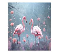 Autocollant magnétique pour lave-vaisselle Motif flamants roses 58,4 x 66 cm