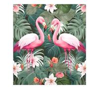 Autocollant magnétique pour lave-vaisselle Motif flamants roses 58,4 x 66 cm