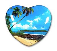 Autocollant magnétique pour réfrigérateur Guyane AX51CM-SJ1962 - Souvenir de voyage - Décorations de cuisine