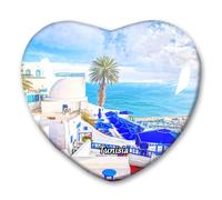Autocollant magnétique pour réfrigérateur Tunisie AX51CM-SJ4001 - Souvenir de voyage - Décorations de cuisine