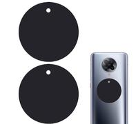 Autocollant Magnétique Pour Téléphone - 1/2/4 Pièces Pla-que Métallique Pour Support Magnétique De Téléphone De Voiture | Aimant Carré Rond Pour Téléphone Dans La Voiture | Disque Métallique Ultra Fin