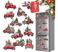 Autocollant magnétique sur le thème de Noël - Arbre de Noël magnétique pour réfrigérateur - Décoration imperméable sur le thème de Noël - Réutilisable et amovible (J)