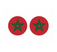 Autocollant - Maroc - Cocarde - Vinyle résistant - 10 cm - Impression numérique HD