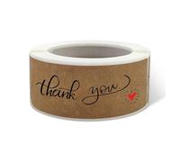 Autocollant MéTallisé Lot de 120 autocollants «Merci for votre commande» for sceller les enveloppes, décorer et décorer vos articles de papeterie.(Grey)