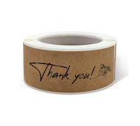 Autocollant MéTallisé Lot de 120 autocollants «Merci for votre commande» for sceller les enveloppes, décorer et décorer vos articles de papeterie.(PURPLE)