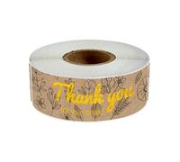 Autocollant MéTallisé Lot de 120 autocollants «Merci for votre commande» for sceller les enveloppes, décorer et décorer vos articles de papeterie.(PEACOCK BLUE)