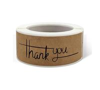 Autocollant MéTallisé Lot de 120 autocollants «Merci for votre commande» for sceller les enveloppes, décorer et décorer vos articles de papeterie.(Yellow)
