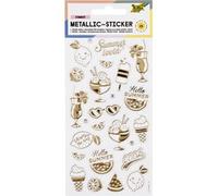 Autocollant métallisé Summer Loving, feuille: 95x175mm